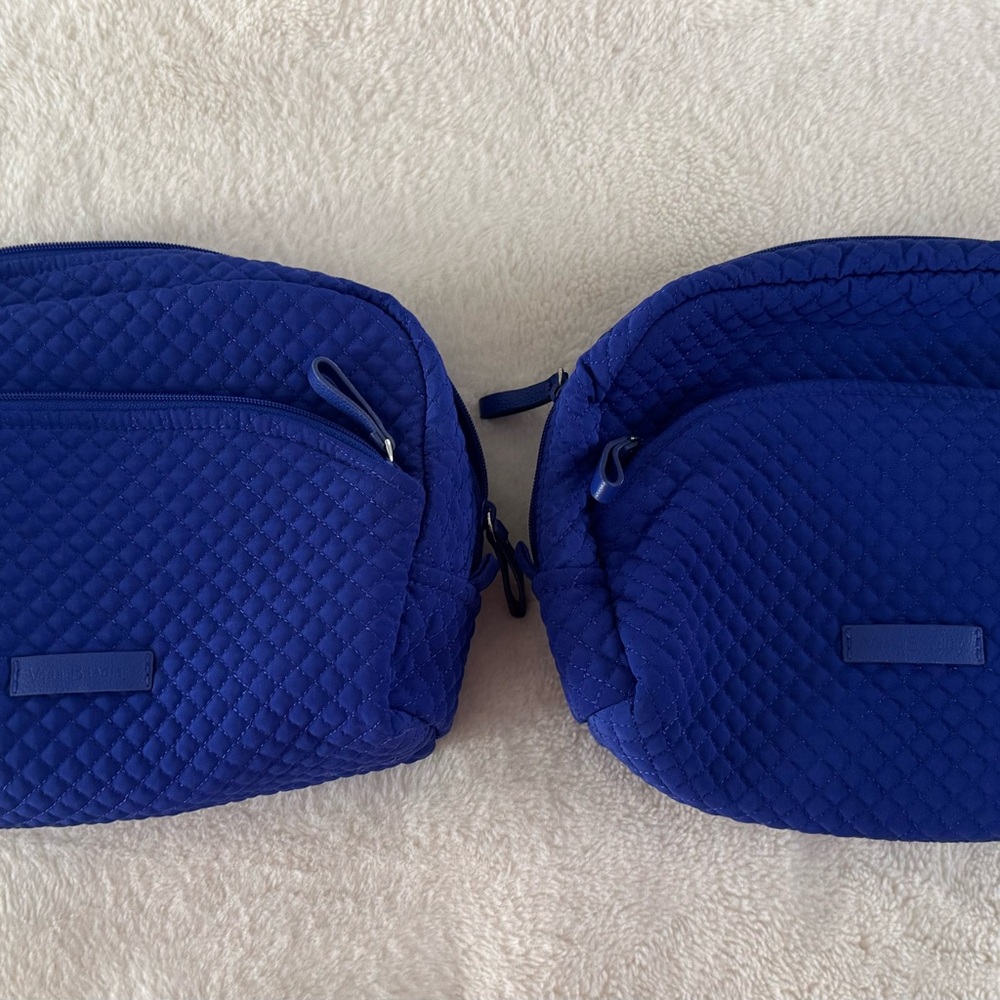 LIKE NEW Vera Bradley Blue Quilted Cosmetic/Toiletry Bags